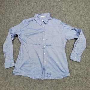 Charter Club Dress Shirt Mens‎ 16 Blue Striped Long Sleeve Button Down Iron Free